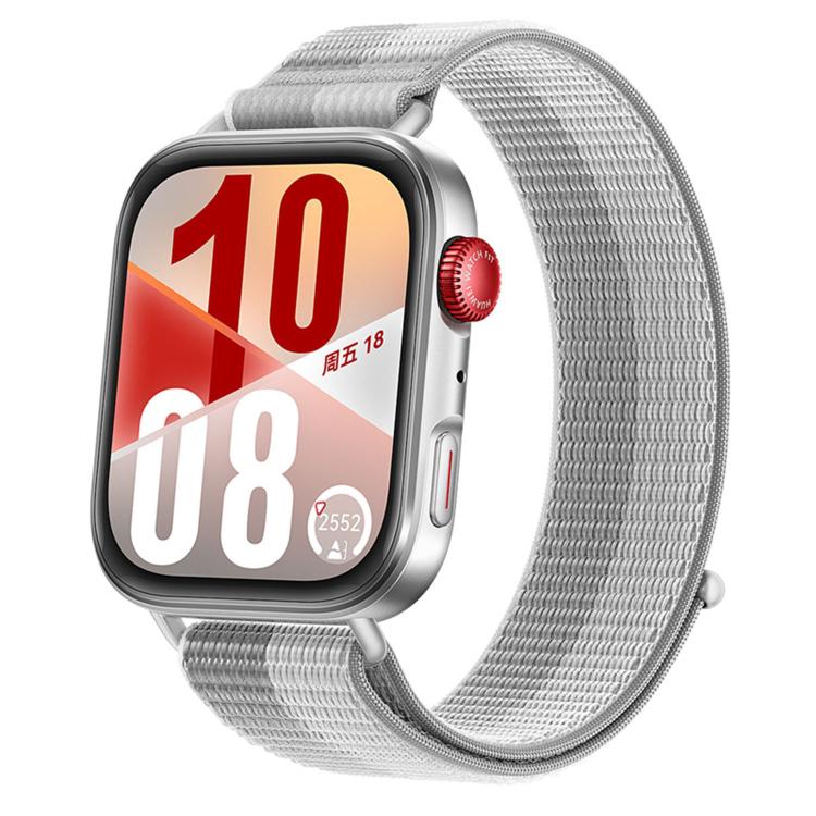 For Huawei Watch Fit 5 / Fit 5 Pro / Fit 4 Nylon Loop Hook and Loop Fastener Watch Band