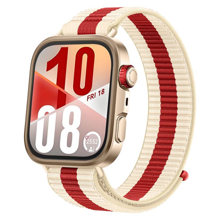 For Huawei Watch Fit 5 / Fit 5 Pro / Fit 4 Nylon Loop Hook and Loop Fastener Watch Band