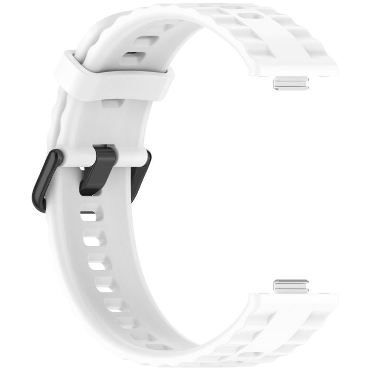 For Huawei Watch Fit4 Pro / Fit4 / Fit3 Quick Release Black Buckle Silicone Watch Band