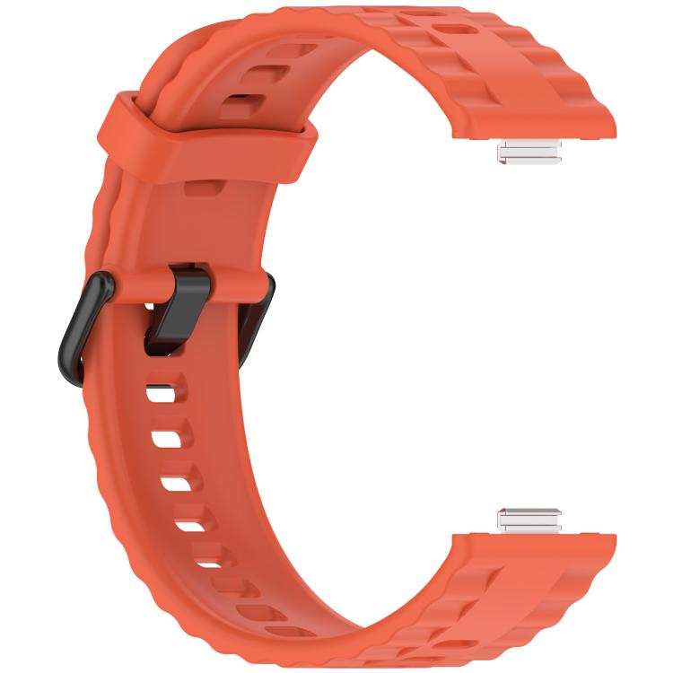 For Huawei Watch Fit4 Pro / Fit4 / Fit3 Quick Release Black Buckle Silicone Watch Band