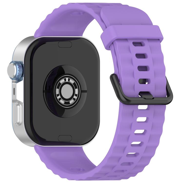 For Huawei Watch Fit4 Pro / Fit4 / Fit3 Quick Release Black Buckle Silicone Watch Band