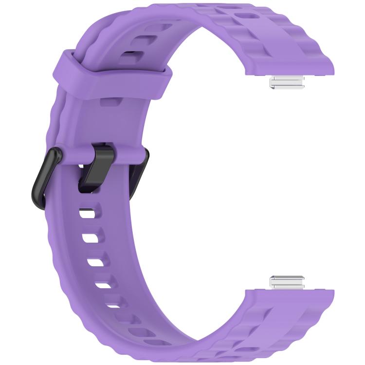 For Huawei Watch Fit4 Pro / Fit4 / Fit3 Quick Release Black Buckle Silicone Watch Band