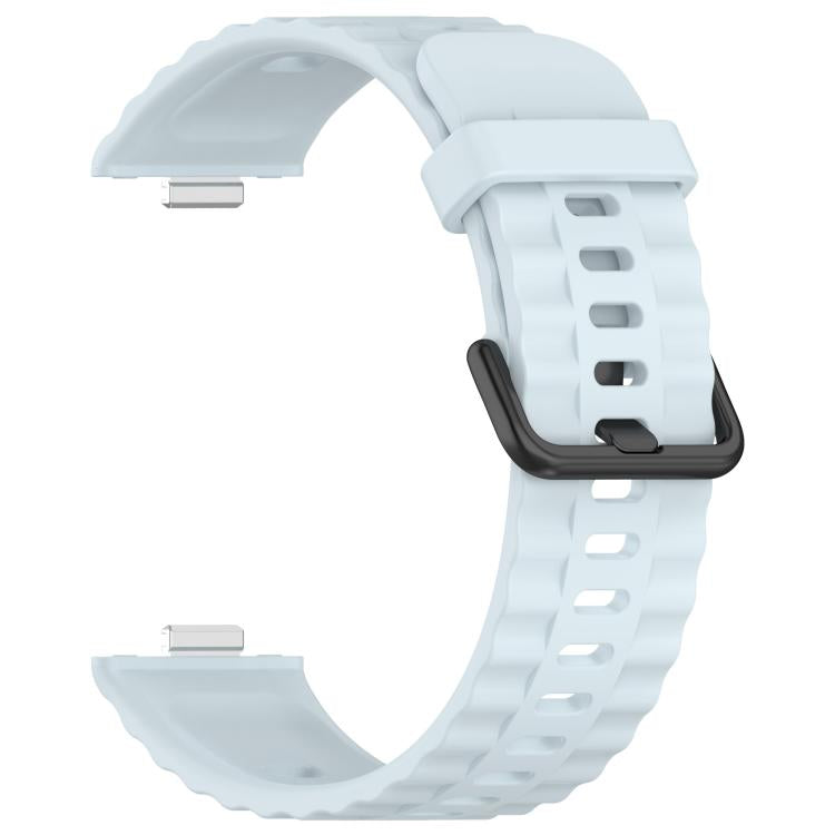 For Huawei Watch Fit4 Pro / Fit4 / Fit3 Quick Release Black Buckle Silicone Watch Band