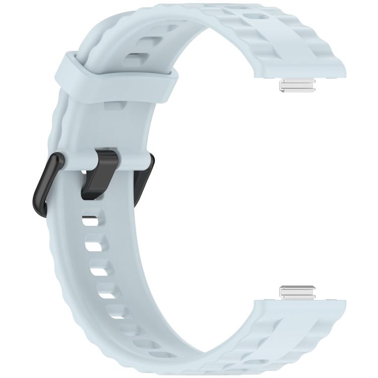 For Huawei Watch Fit4 Pro / Fit4 / Fit3 Quick Release Black Buckle Silicone Watch Band