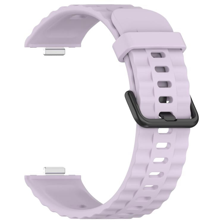 For Huawei Watch Fit4 Pro / Fit4 / Fit3 Quick Release Black Buckle Silicone Watch Band