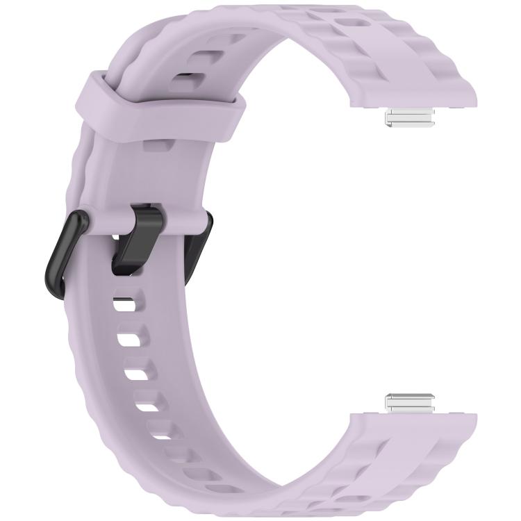 For Huawei Watch Fit4 Pro / Fit4 / Fit3 Quick Release Black Buckle Silicone Watch Band