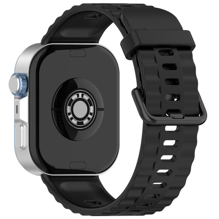 For Huawei Watch Fit4 Pro / Fit4 / Fit3 Quick Release Black Buckle Silicone Watch Band