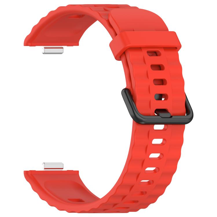 For Huawei Watch Fit4 Pro / Fit4 / Fit3 Quick Release Black Buckle Silicone Watch Band