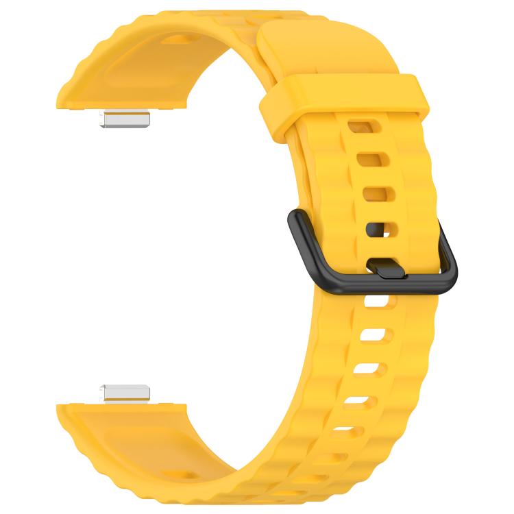 For Huawei Watch Fit4 Pro / Fit4 / Fit3 Quick Release Black Buckle Silicone Watch Band