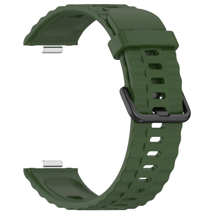 For Huawei Watch Fit4 Pro / Fit4 / Fit3 Quick Release Black Buckle Silicone Watch Band