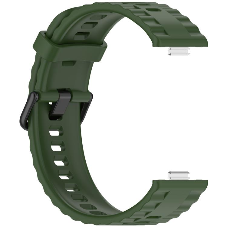 For Huawei Watch Fit4 Pro / Fit4 / Fit3 Quick Release Black Buckle Silicone Watch Band