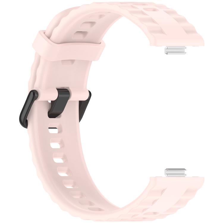 For Huawei Watch Fit4 Pro / Fit4 / Fit3 Quick Release Black Buckle Silicone Watch Band