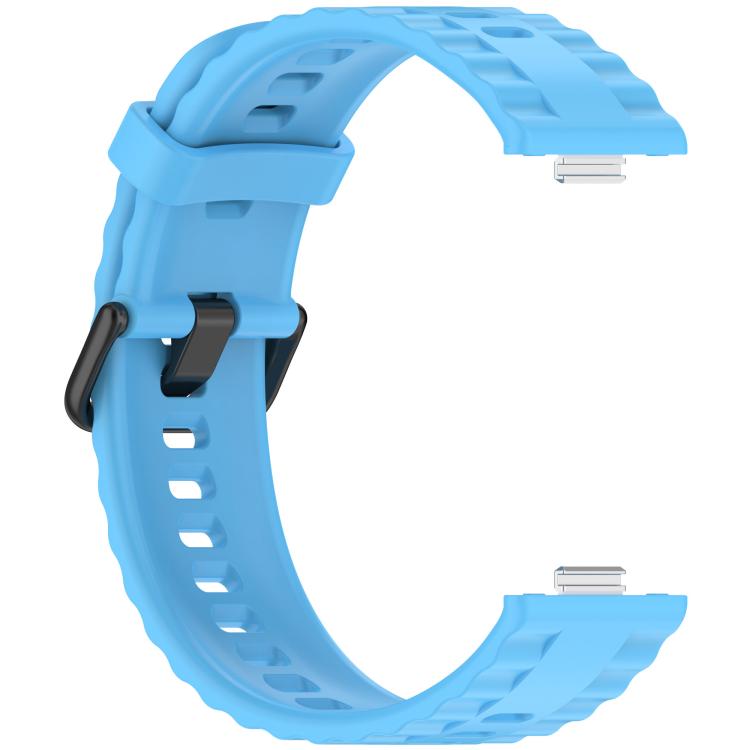 For Huawei Watch Fit4 Pro / Fit4 / Fit3 Quick Release Black Buckle Silicone Watch Band