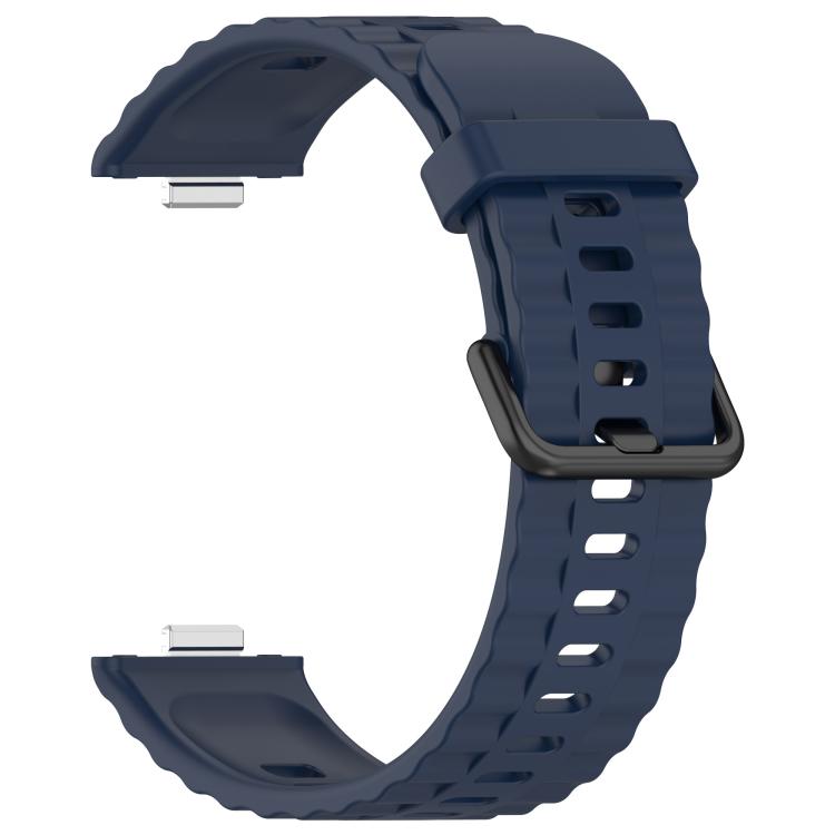 For Huawei Watch Fit4 Pro / Fit4 / Fit3 Quick Release Black Buckle Silicone Watch Band