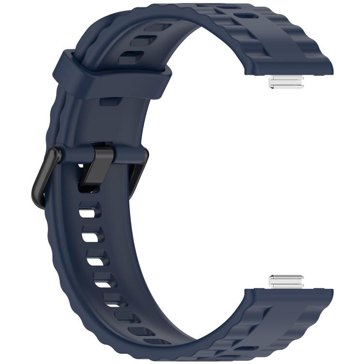 For Huawei Watch Fit4 Pro / Fit4 / Fit3 Quick Release Black Buckle Silicone Watch Band