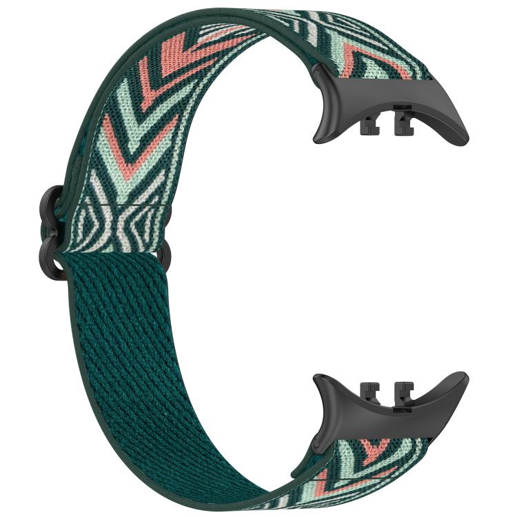 For vivo Watch 5 / iQOO Watch 5 Ethnic Style Elastic Nylon Braided Watch Band