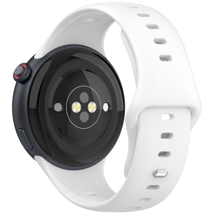 For vivo Watch 5 Solid Color Reverse Buckle Silicone Watch Band