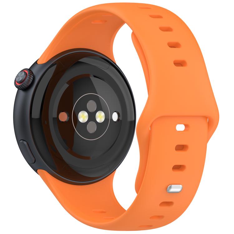 For vivo Watch 5 Solid Color Reverse Buckle Silicone Watch Band