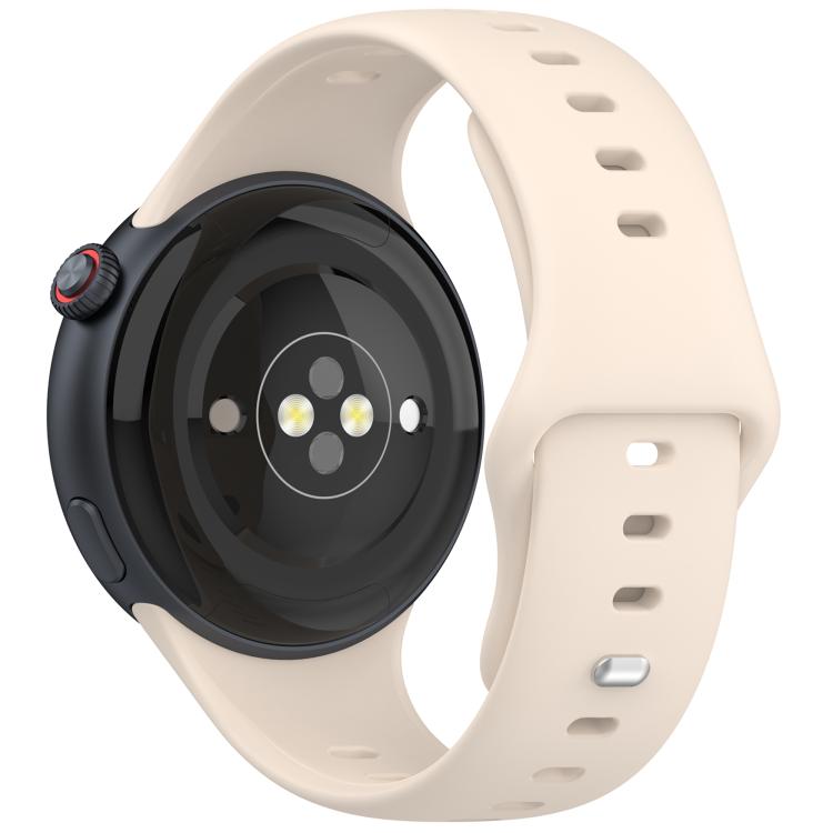 For vivo Watch 5 Solid Color Reverse Buckle Silicone Watch Band