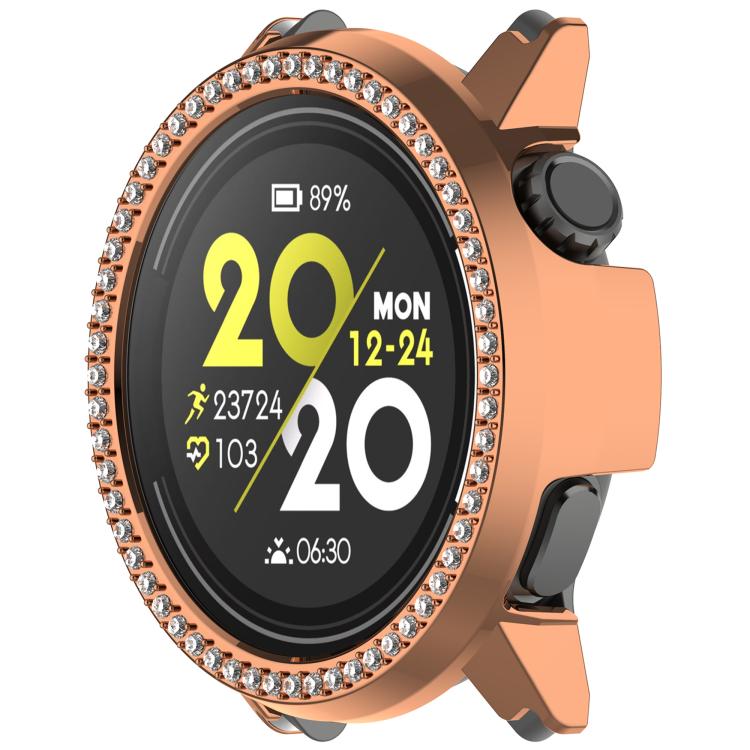 For COROS Pace 3 Single Row Diamond Half Coverage Hollow PC Watch Protective Case