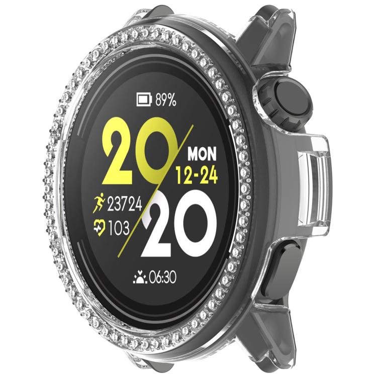 For COROS Pace Pro Single Row Diamond Half Coverage Hollow PC Watch Protective Case