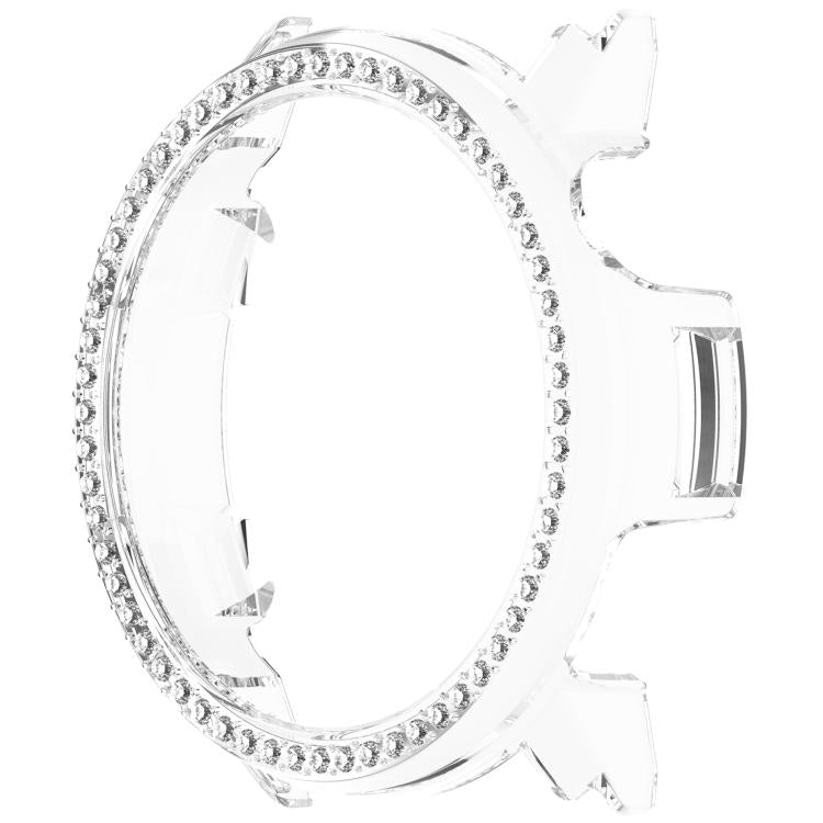 For COROS Pace Pro Single Row Diamond Half Coverage Hollow PC Watch Protective Case