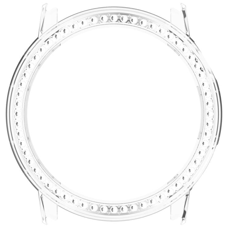 For COROS Pace Pro Single Row Diamond Half Coverage Hollow PC Watch Protective Case