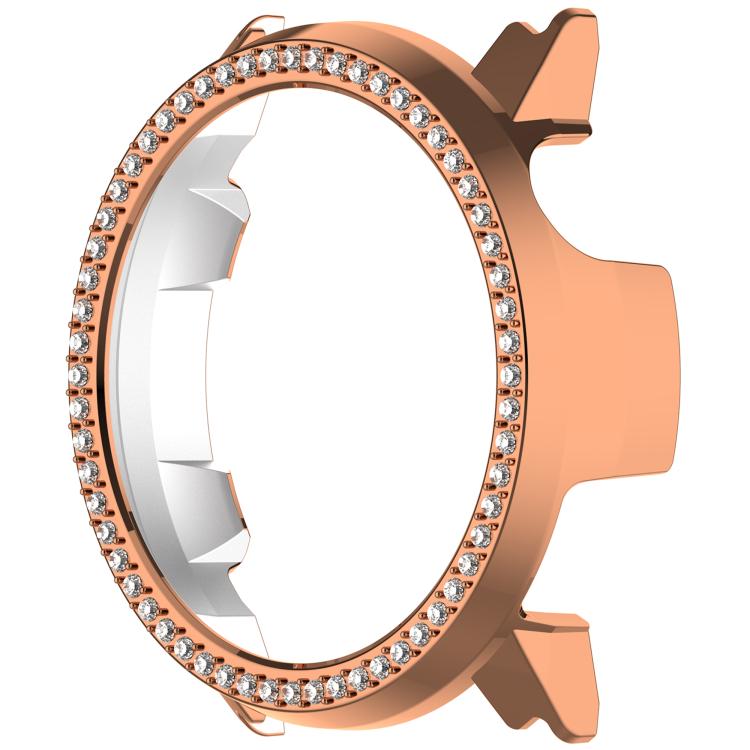 For COROS Pace 2 Single Row Diamond Half Coverage Hollow PC Watch Protective Case
