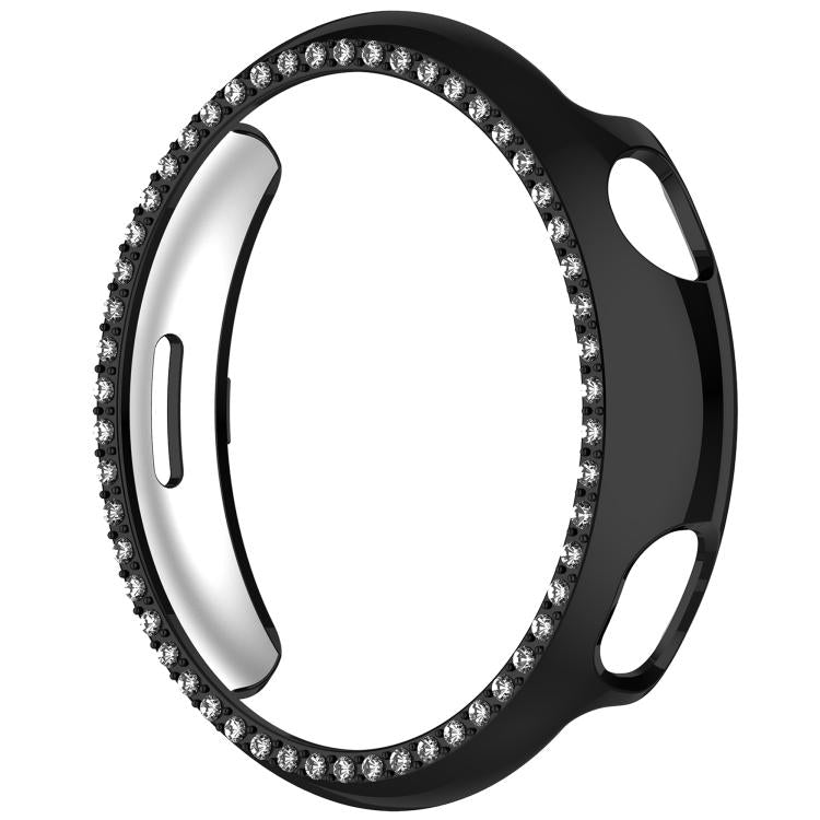 For vivo Watch 5 Single Row Diamond Half Coverage Hollow PC Watch Protective Case