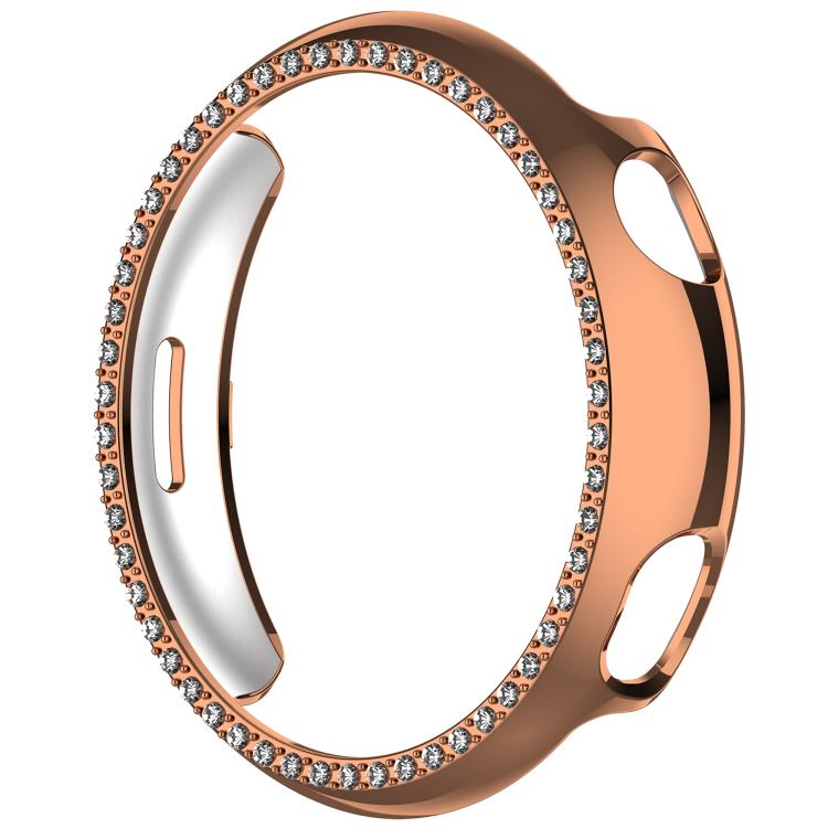 For vivo Watch 5 Single Row Diamond Half Coverage Hollow PC Watch Protective Case