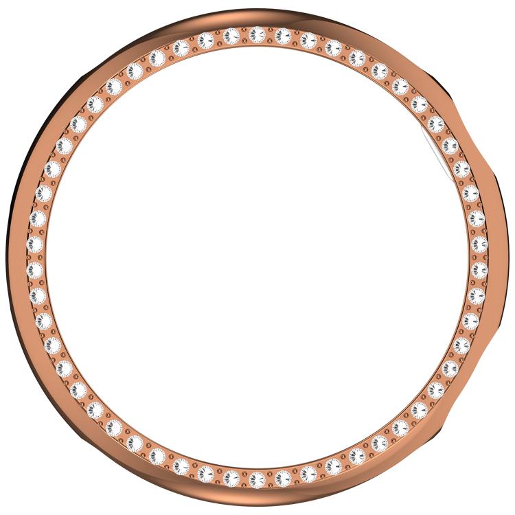 For vivo Watch 5 Single Row Diamond Half Coverage Hollow PC Watch Protective Case