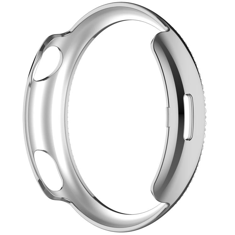 For vivo Watch 5 Single Row Diamond Half Coverage Hollow PC Watch Protective Case