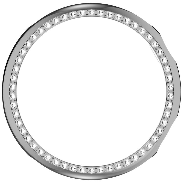 For vivo Watch 5 Single Row Diamond Half Coverage Hollow PC Watch Protective Case