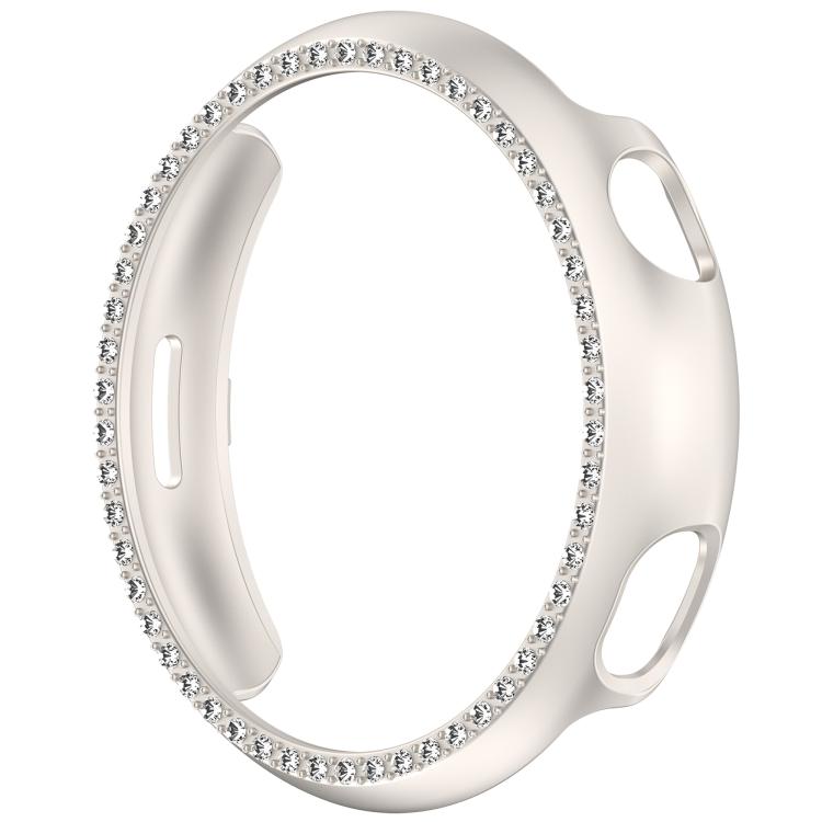 For vivo Watch 5 Single Row Diamond Half Coverage Hollow PC Watch Protective Case