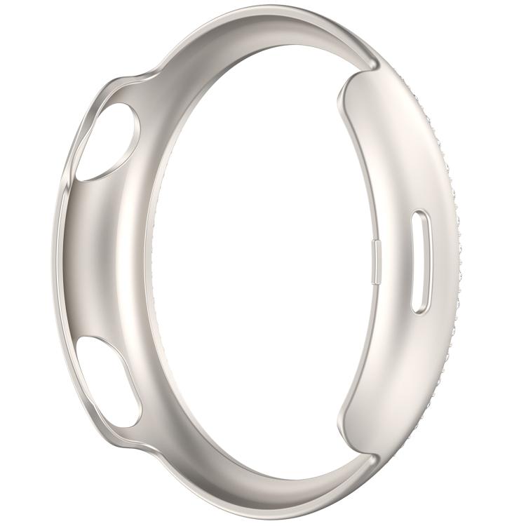 For vivo Watch 5 Single Row Diamond Half Coverage Hollow PC Watch Protective Case