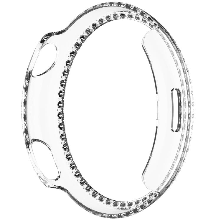 For vivo Watch 5 Single Row Diamond Half Coverage Hollow PC Watch Protective Case