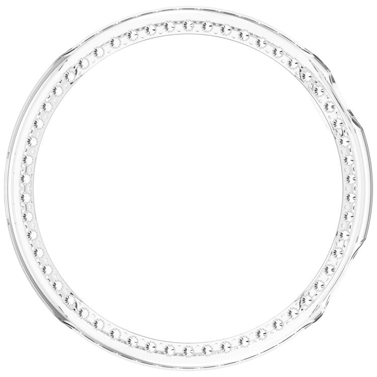 For vivo Watch 5 Single Row Diamond Half Coverage Hollow PC Watch Protective Case