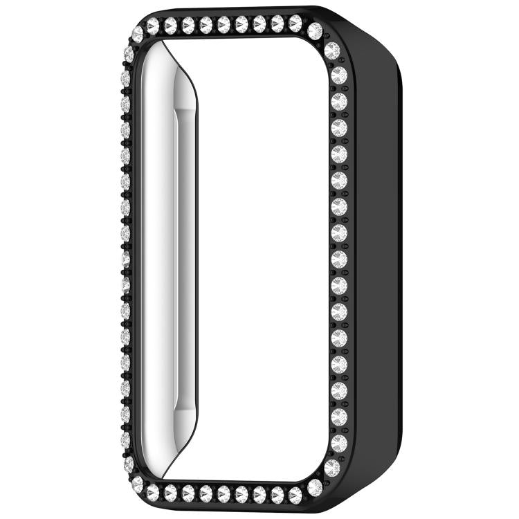 For Honor Band 10 Single Row Diamond Half Coverage Hollow PC Watch Protective Case