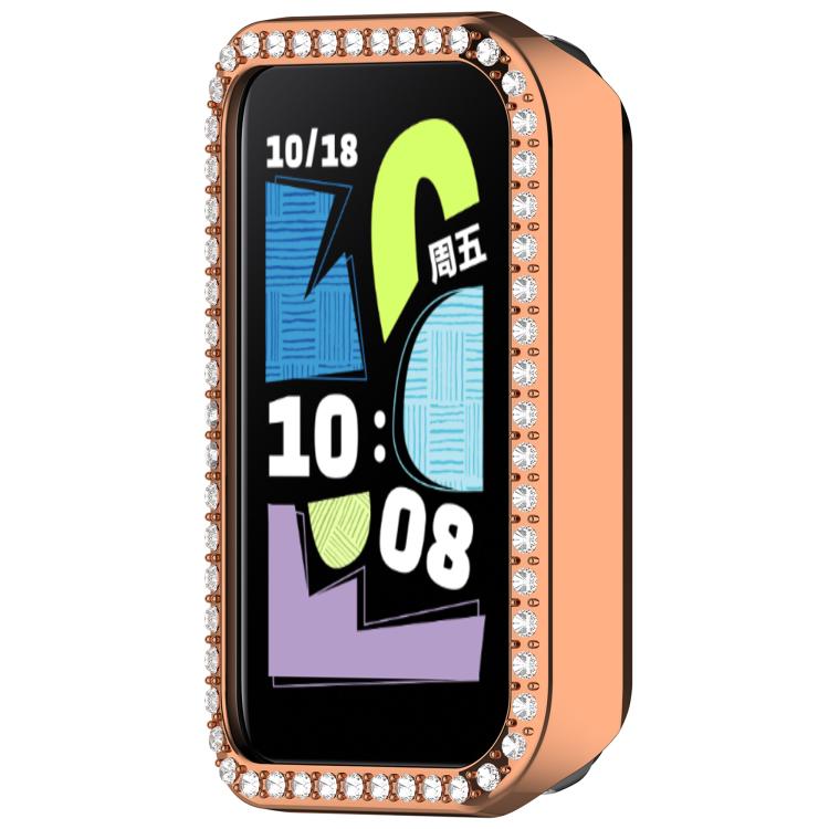For Honor Band 10 Single Row Diamond Half Coverage Hollow PC Watch Protective Case