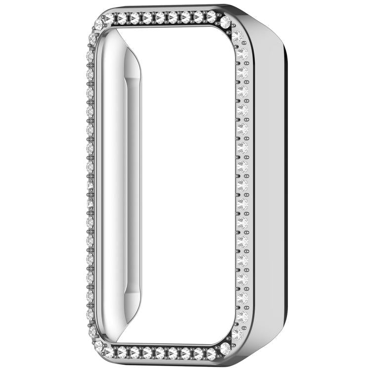 For Honor Band 10 Single Row Diamond Half Coverage Hollow PC Watch Protective Case