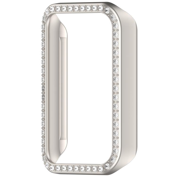 For Honor Band 10 Single Row Diamond Half Coverage Hollow PC Watch Protective Case