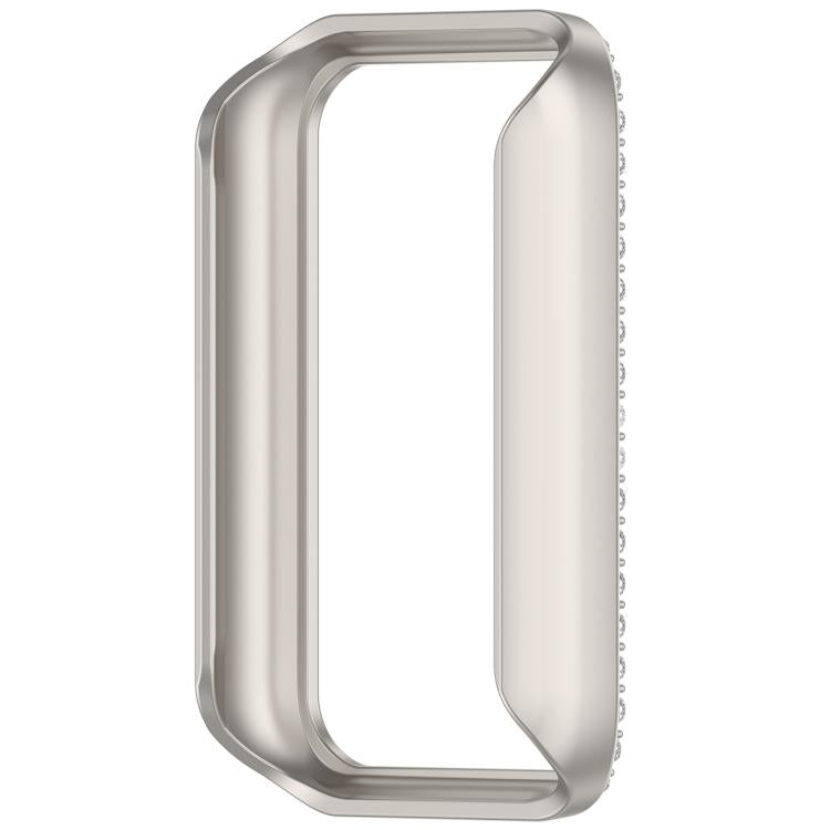 For Honor Band 10 Single Row Diamond Half Coverage Hollow PC Watch Protective Case