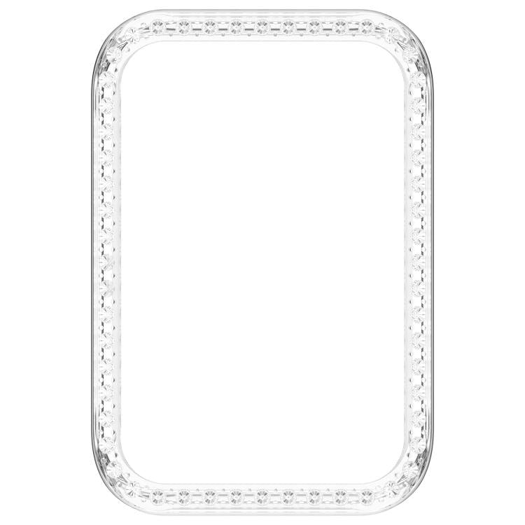 For Honor Band 10 Single Row Diamond Half Coverage Hollow PC Watch Protective Case