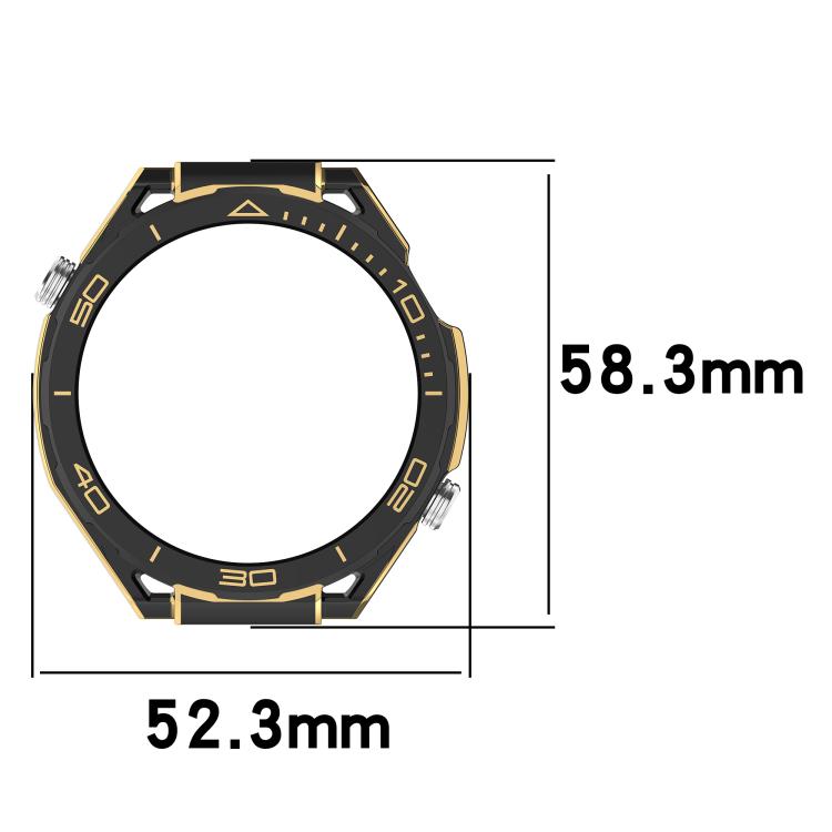 For Huawei Watch 4 Change to Watch Ultimate Design Half Coverage Hollow PC Watch Protective Case