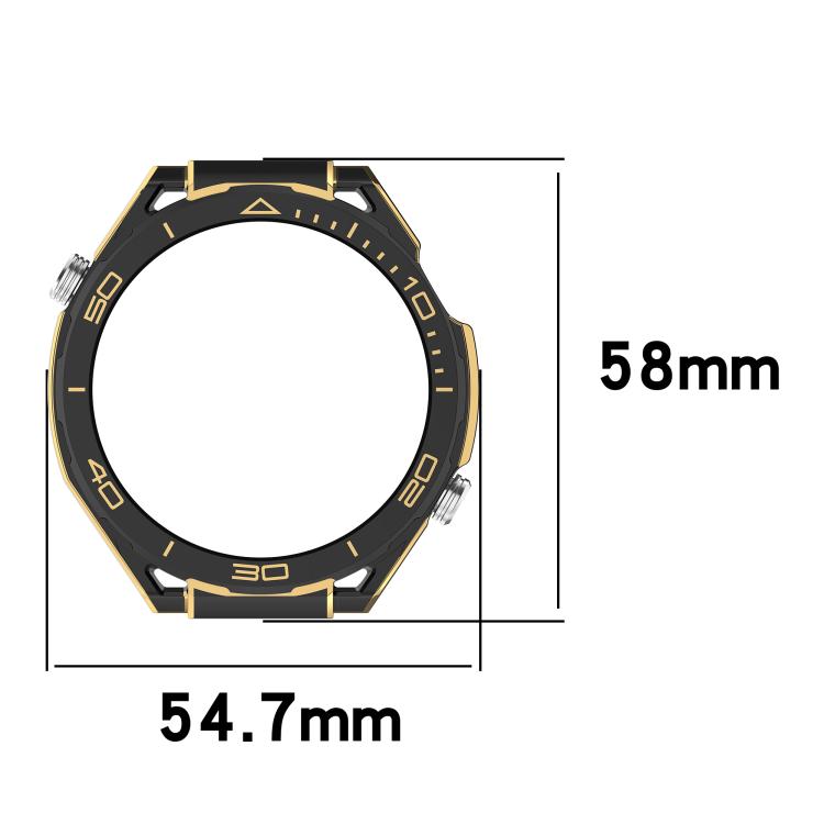 For Huawei Watch 4 Pro Change to Watch Ultimate Design Half Coverage Hollow PC Watch Protective Case