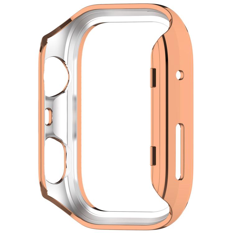 For Huawei Watch Fit 4 Single Row Diamond Half Coverage Hollow PC Watch Protective Case