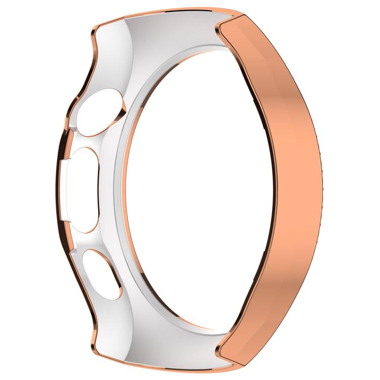 For Huawei Watch 5 42mm Single Row Diamond Half Coverage Hollow PC Watch Protective Case