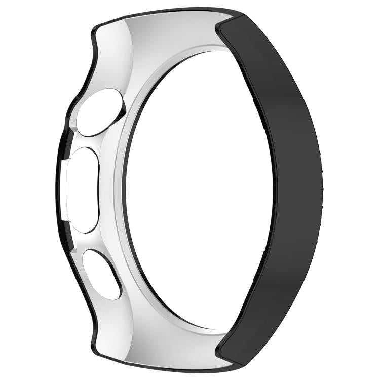 For Huawei Watch 5 46mm Single Row Diamond Half Coverage Hollow PC Watch Protective Case