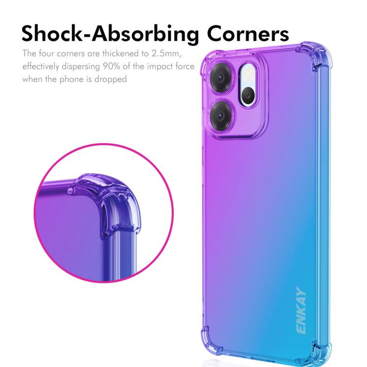 For OPPO Reno14 F 5G ENKAY Hat-Prince Gradient Airbag TPU Phone Case