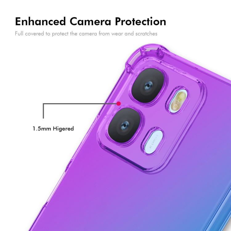 For OPPO A6x / A6 4G / 5G ENKAY Hat-Prince Gradient Airbag TPU Phone Case